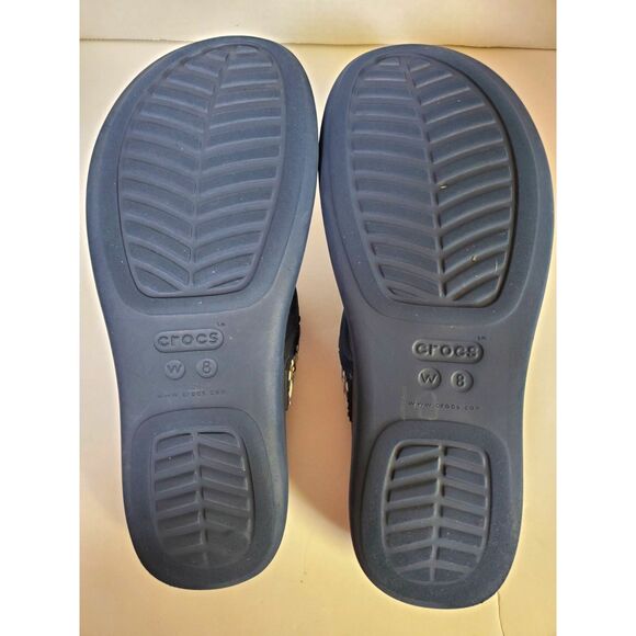 Croc's Women's Monterey Beaded Wedge Sandals Size 8 - Picture 7 of 7